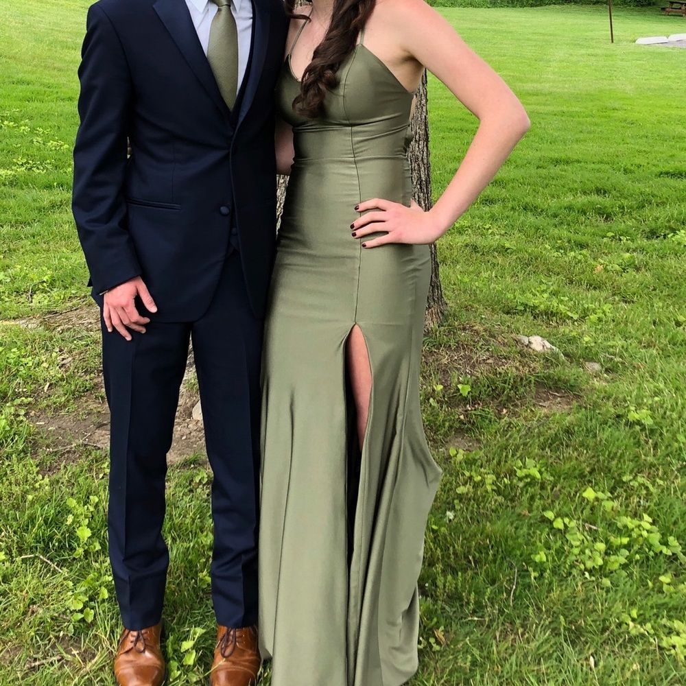 Olive green dress